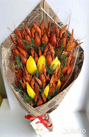 Мужской букет из раков