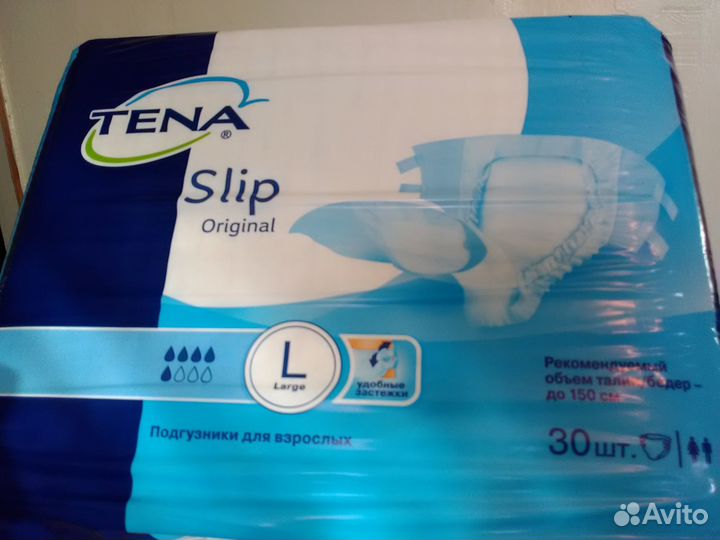 Подгузники для взрослых Tena Slip, размер 3 (L)