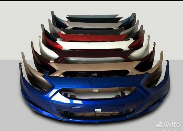 Бампер передний на Hyundai Solaris 2010-2014