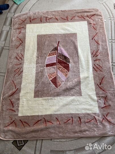 Плед новый теплый полуторный