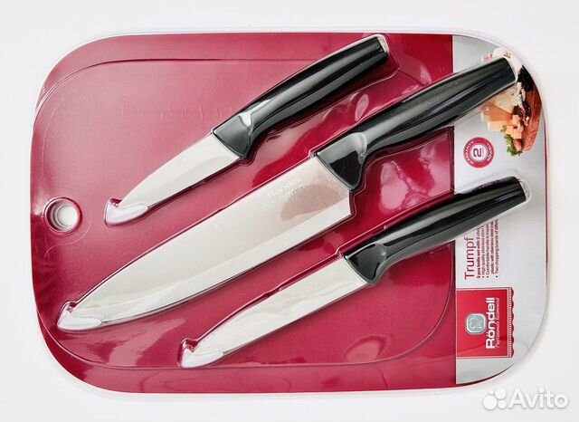 Набор ножей Rondell+ 2 разделочные доски