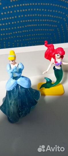 Трубочки для молока с фигуркой. Принцесса disney