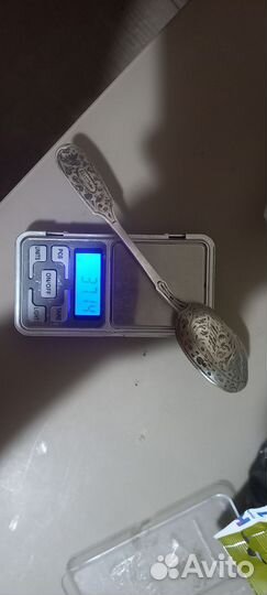 Ложка серебряная с надписью Кавказ 84 проба