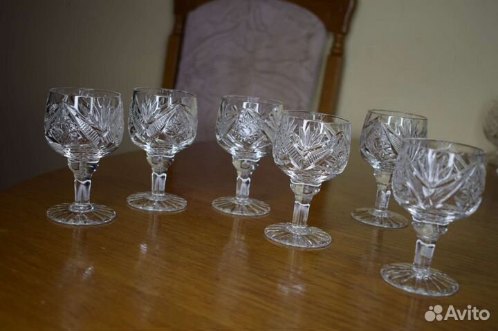 Хрустальные рюмки чсср