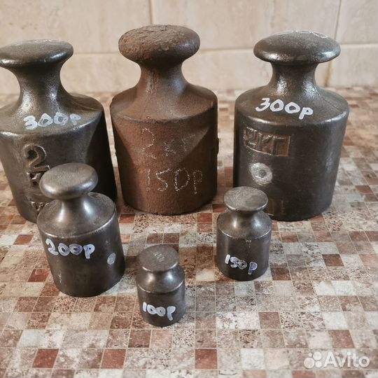 Гири СССР для весов от 100гр до 2х кг
