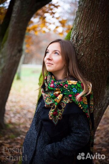 Павловопосадский платок “незнакомка»