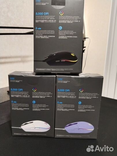 Игровая мышь logitech g102 новая