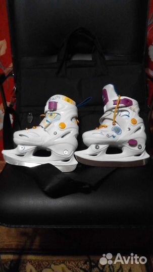 Коньки детские раздвижные размер 27-30