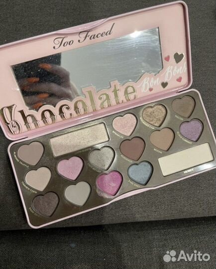 Палетка теней too faced chocolate
