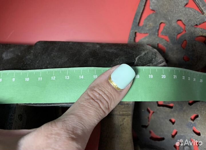 Утюг 6 1/2 антиквариат чугун