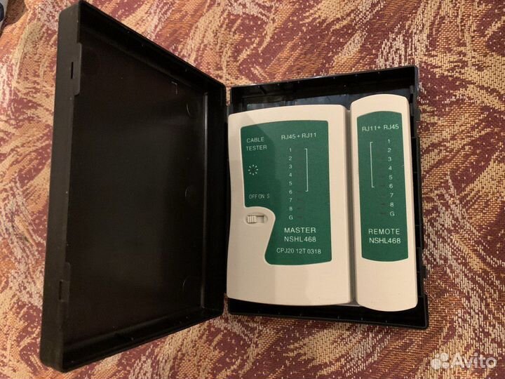 Кабельный тестер витой пары RJ45 RJ11