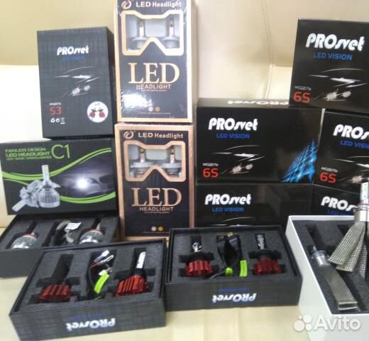 Диодные автомобильные LED лампы H1 H3 H4 H8 H27 Н9