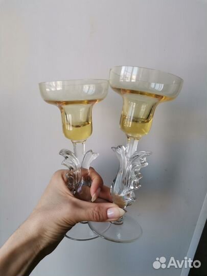 Подсвечники хрустальные СССР