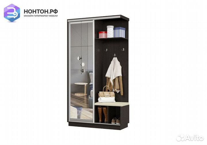 Прихожая-купе Регул с сиденьем венге