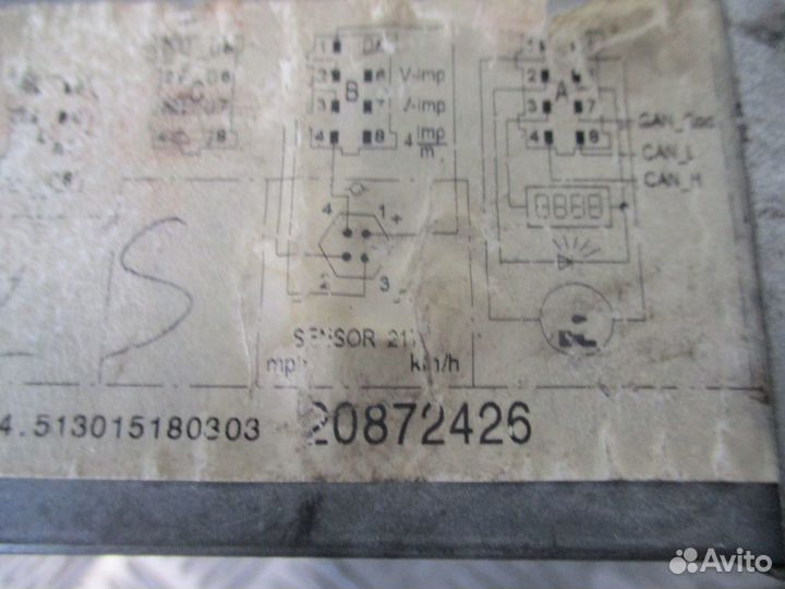 Тахограф под шайбу Volvo 20872426