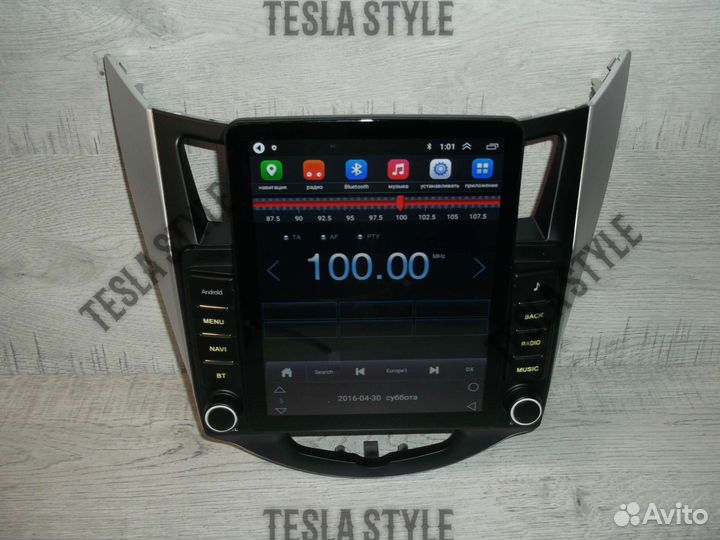 Магнитола Hyundai Solaris Tesla Android