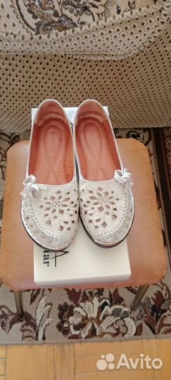 Мокасины женские 34 размер Турция. Натур. кожа