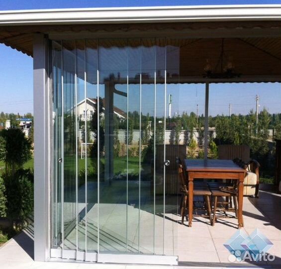 Складное панорамное остекление