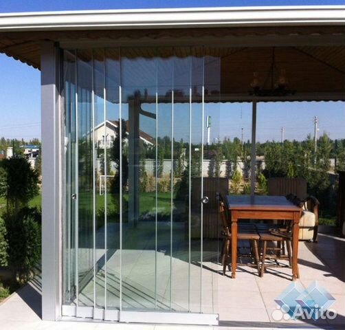 Складное панорамное остекление