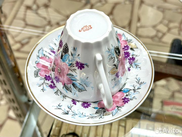 Чайная пара лфз костяной фарфор