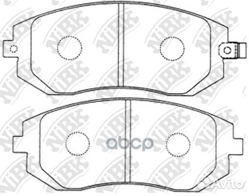 Колодки тормозные дисковые перед PN7460 NiBK