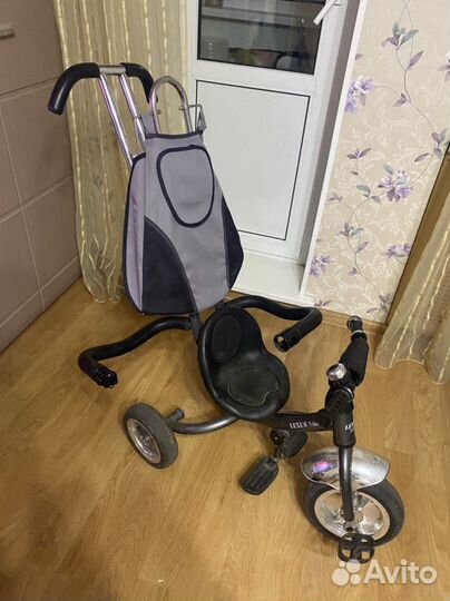 Детский велосипед с ручкой бу