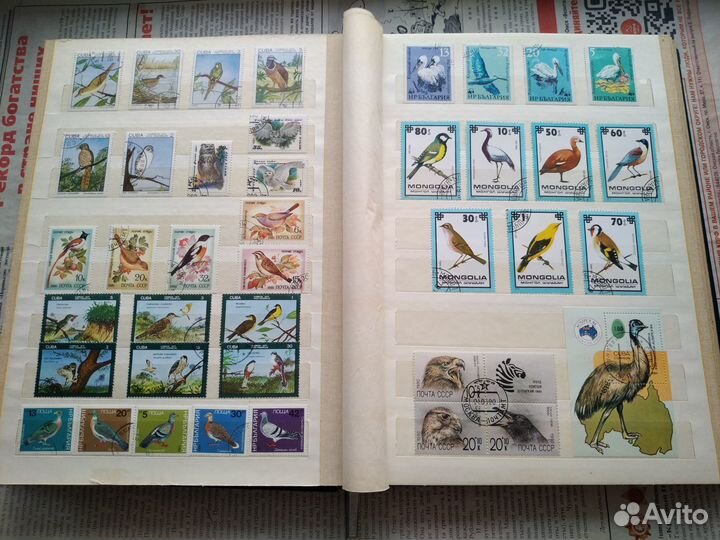 Альбом с марками. Фауна и флора