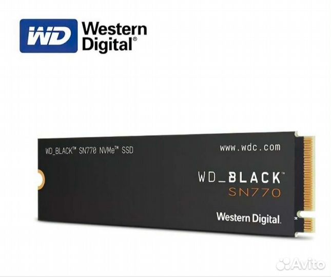 WD SN770 SSD диск M2, 1тб, Новый