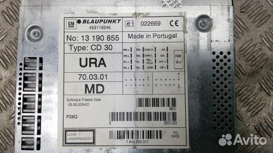 Магнитола opel corsa C (YBE06I401)