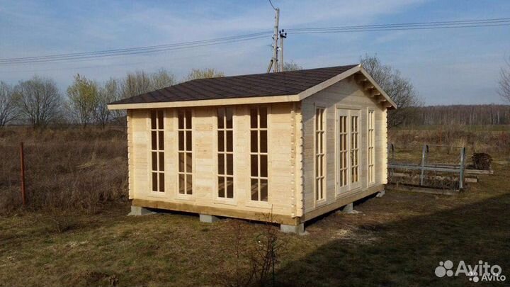 Домик-беседка 4,5х4,5 метра (весна-осень)