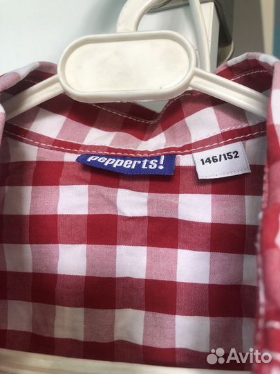 Рубашка для мальчика 146 клетка