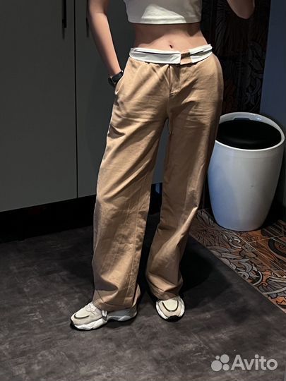 Штаны светло коричневые женские
