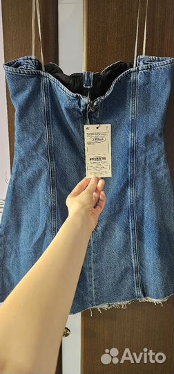 Джинсовое платье zara