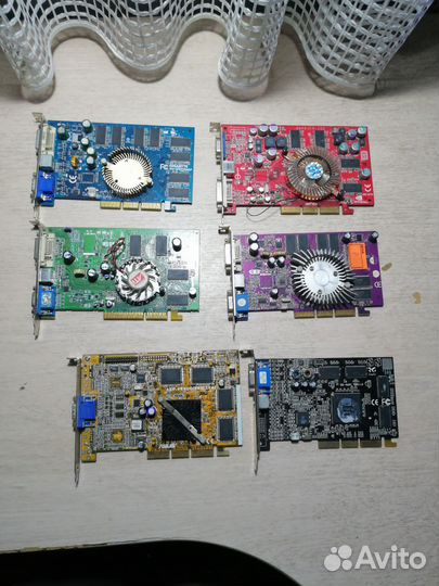 Много видеокарт PCI-e/AGP