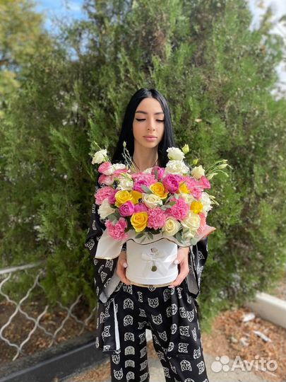 Цветы в коробке