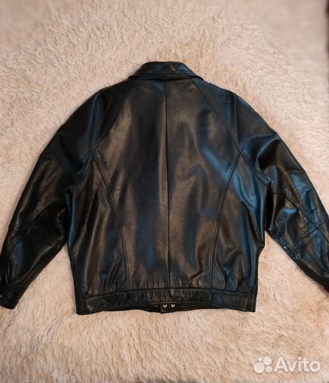 Кожаная куртка мужская 54 бу
