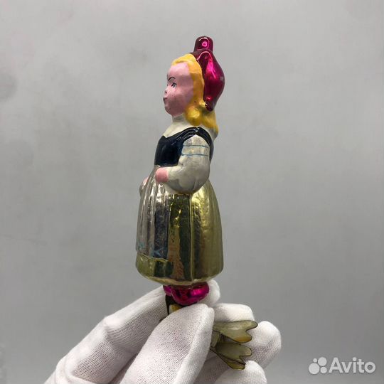 Елочная игрушка Красная Шапочка, СССР 1956-ой год