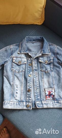 Джинсовая куртка для мальчика 128 134