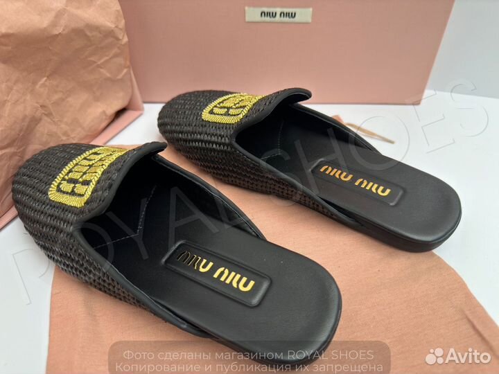 Мюли Miu Miu женские