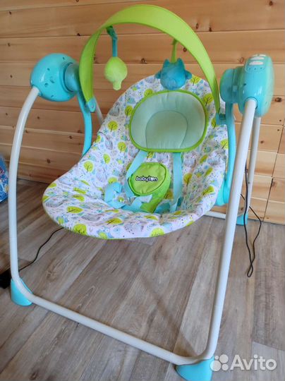 Детские электронные качели шезлонг