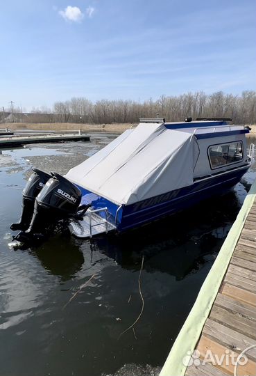 Продаю новый катер с 2-мя мотор. Сузуки по 140 л.с