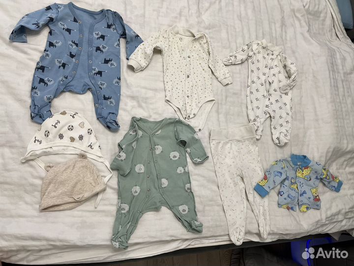 Детские вещи пакетом 56-74