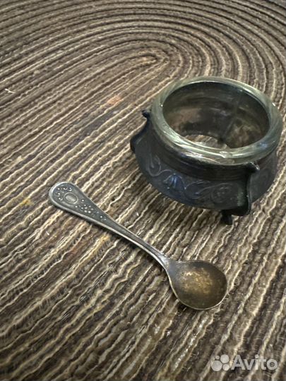 Солонка мнц с ложечкой