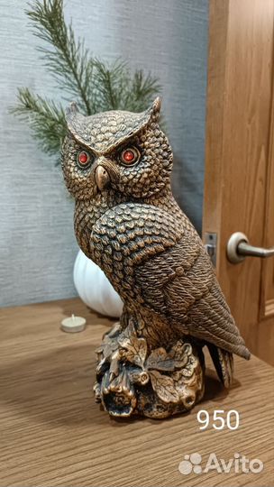 Статуэтки, ангелы, семья, сова