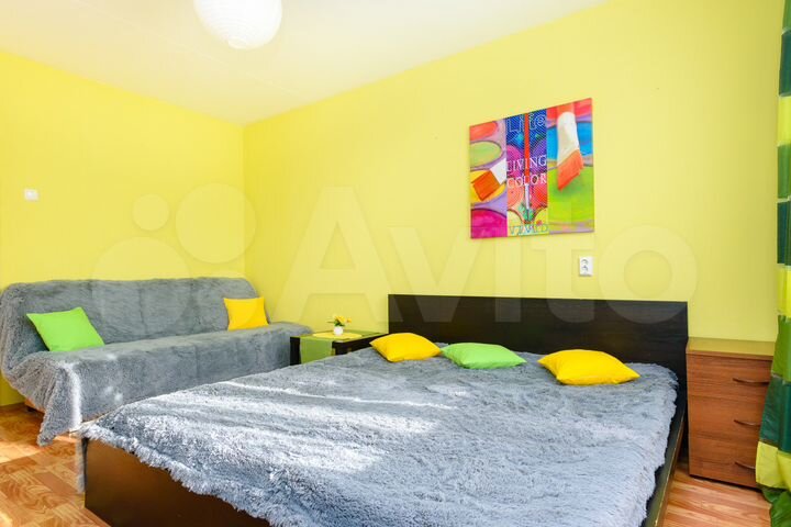 1-к. квартира, 42 м², 2 кровати