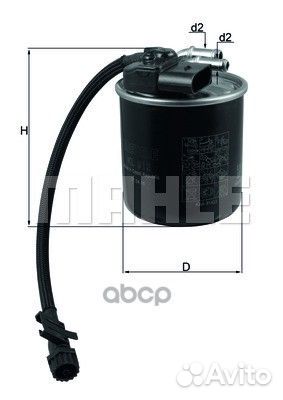 Фильтр топливный KL912 KL912 Mahle/Knecht