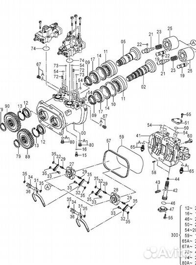 Насос HPV118 Handok Hitachi ZX200-3