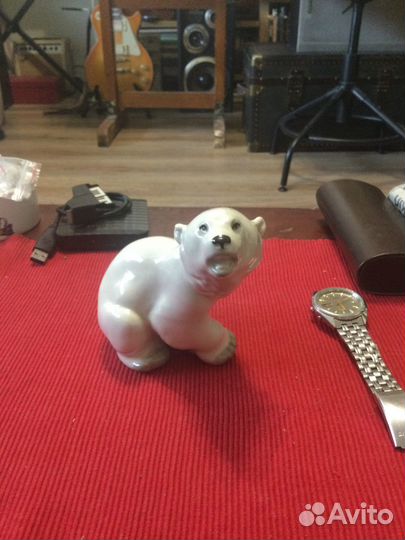 Фарфор СССР. лфз. Белый мишка Умка