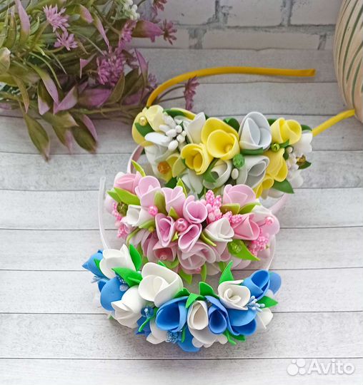 Ободок ручной работы из фоамирана