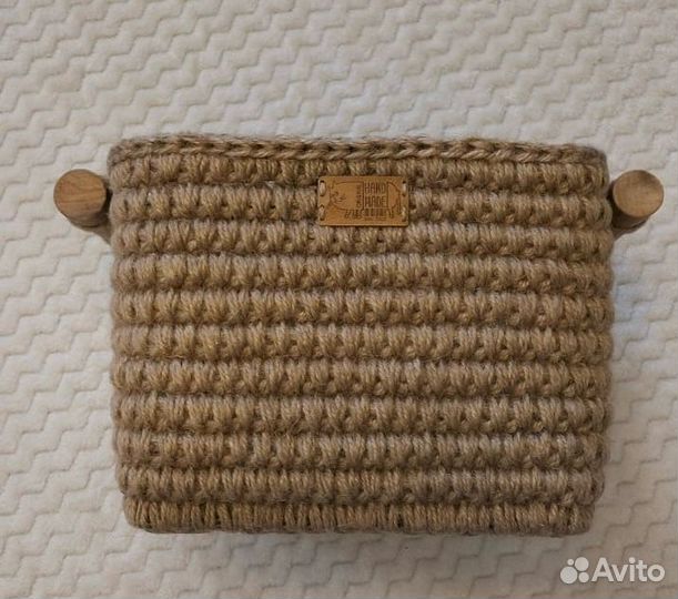 Корзина интерьерная из джута